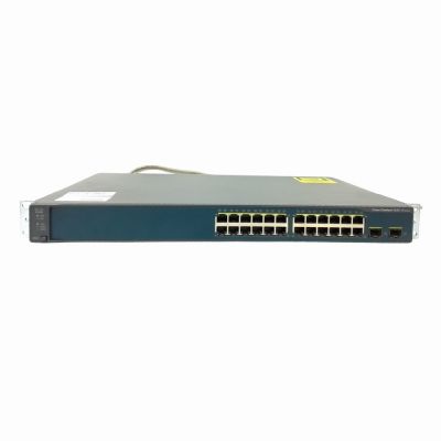 WS-C3560V2-24PS-S Cisco Catalyst 3560 Series C3560V2-24PS 24 x RJ-45 Ports PoE+ 10/100Base-TX + 2 x SFP Ports Layer 3 Managed 1U Rack-mountable Fast Ethernet Network Switch