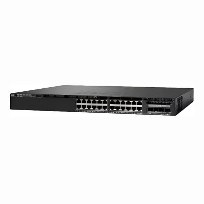 WS-C3650-24PS-L Cisco Catalyst 3650 Series C3650-24PS 24 x RJ-45 Ports PoE+ 10/100/1000Base-T + 4 x SFP Ports Layer 3 Managed Rack-mountable Gigabit Ethernet Network Switch