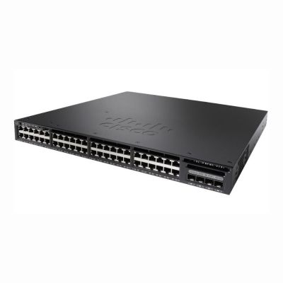 WS-C3650-48TS-E Cisco Catalyst 3650 Series 3650-48TS 48 x RJ-45 Ports 10/100/1000Base-T + 4 x SFP Uplinks Ports Layer 3 Managed Rack-mountable Gigabit Ethernet Network Switch