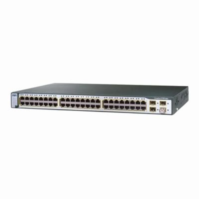 WS-C3750-48TS-S Cisco Catalyst 3750 Series C3750-48T 48 x RJ-45 Ports 10/100Base-TX + 4 x SFP Ports Layer 3 Managed Rack-mountable Fast Ethernet Network Switch