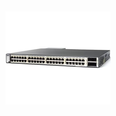 WS-C3750E-48PD-EF Cisco Catalyst 3750-E Series 48 x Ports PoE 10/100/1000Base-T + 2 x X2 Ports Layer 3 Managed 1U Rack-mountable Gigabit Ethernet Stackable Network Switch