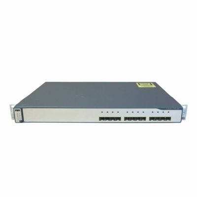 WS-C3750G-12S-E Cisco Catalyst 3750 Series 3750G-12 12 x SFP Ports 1000Base-X Layer-3 Managed Rack-mountable Stackable Gigabit Ethernet Network Switch