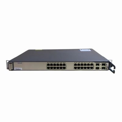 WS-C3750G-24TS-S1U Cisco Catalyst 3750G Series C3750G-24T 24 x RJ-45 Ports 10/100/1000Base-T + 4 x SFP Ports Layer 3 Managed 1U Rack-mountable Gigabit Ethernet Network Switch