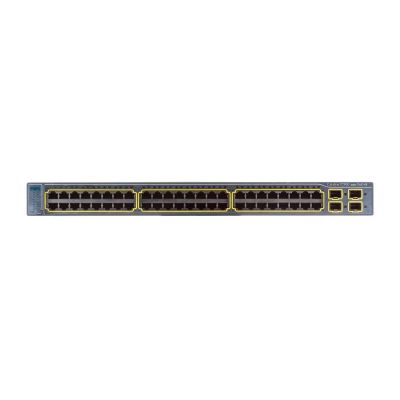 WS-C3750G-48PS-S Cisco Catalyst 3750G Series C3750G-48PS 48 x RJ-45 Ports PoE 10/100/1000Base-T + 4 x SFP Ports Layer 3 Managed 1U Rack-mountable Gigabit Ethernet Stackable Network Switch