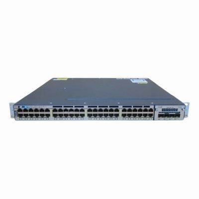WS-C3750X-48T-L Cisco Catalyst 3750-X Series C3750X-48T 48 x RJ-45 Ports 10/100/1000Base-T Layer 2 Managed Rack-mountable Stackable Gigabit Ethernet Network Switch