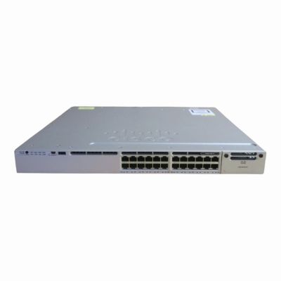 WS-C3850-24T-E Cisco Catalyst 3850 Series C3850-24T 24 x RJ-45 Ports 10/100/1000Base-T Layer 3 Managed 1U Rack-Mountable Gigabit Ethernet Network Switch