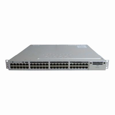 WS-C3850-48P-L-A1 Cisco Catalyst 3850 Series C3850-48P 48 x RJ-45 Ports PoE+ 1000Base-T Layer 3 Managed Rack-mountable Gigabit Ethernet Network Switch