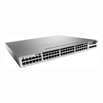 WS-C3850-48U-S Cisco Catalyst 3850 Series C3850-48U 48 x RJ-45 Ports UPoE 10/100/1000Base-T Layer 3 Managed Rack-mountable Stackable Gigabit Ethernet Network Switch