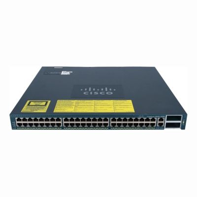WS-C4948-10GE-S Cisco Catalyst 4900 Series C4948-10GE 48 x RJ-45 Ports 10/100/1000Base-T + 2 x XFP 10GE Ports Layer 3 Managed Rack-mountable Gigabit Ethernet Network Switch