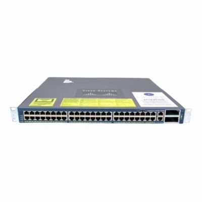 WS-C4948-10GE Cisco Catalyst 4900 Series C4948-10GE 48 x RJ-45 Ports 10/100/1000Base-T + 2 x XFP 10GE Ports Layer 3 Managed Rack-mountable Gigabit Ethernet Network Switch