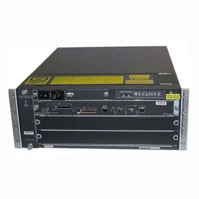 WS-C6503-E-RF Cisco Catalyst 6500 Series 3 x Expansion Sots Supervisor Engine 32 / 2T 4U Rack-mountable Layer 3 Managed Network Switch Chassis