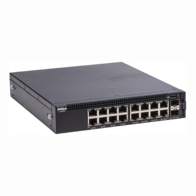 X1018 Dell Networking X-Series X1018 16 x RJ-45 Ports 10/100/1000Base-T + 2 x SFP Ports Layer 2 Managed 1U Rack-mountable Gigabit Ethernet Switch