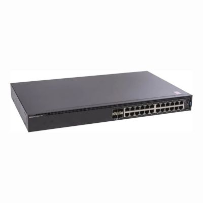 X54DF Dell PowerSwitch N1100 Series N1124P-ON 24 x RJ-45 Ports PoE+ 10/100/1000Base-T + 4 x SFP+ Ports Layer 2 Managed 1U Rack-Mountable Gigabit Ethernet Network Switch