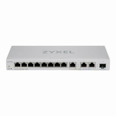 XGS1250-12-ZZ0101F ZyXEL Xgs1250-12 Switch Managed 8 X 10/100/1000 + 3 X 100/1000/2.5G/5G/10Gbase-T + 1 X SFP+ Desktop Sonderposten