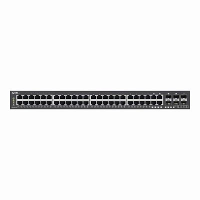 XGS1910-48 ZyXEL XGS1910 Series 44 x Ports 10/100/1000Base-T + 4 x Ports Dual-Personality SFP/RJ-45 + 4 x Ports SFP+ Layer 2 Managed Rack-Mountable Gigabit Ethernet Switch