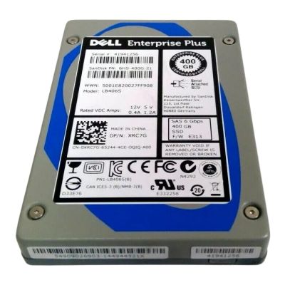 XRC7G Dell 400GB 6Gb/s SAS 2.5-Inch Mixed Use Solid State Drive