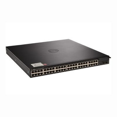 Y2FJ0 Dell PowerConnect 8100 Series 8164 48 x RJ-45 Ports 10GBase-T + 2 x QSFP+ Ports 40GBase-X Layer 3 Managed 1U Rack-mountable Ethernet Network Switch
