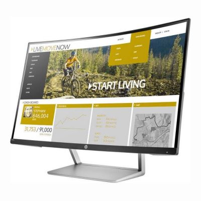 Y6J31A8#ABA - HP N270c Y6J31A8 27-Inch 1920 x 1080 Full HD 16:9 Curved Screen LCD Monitor  