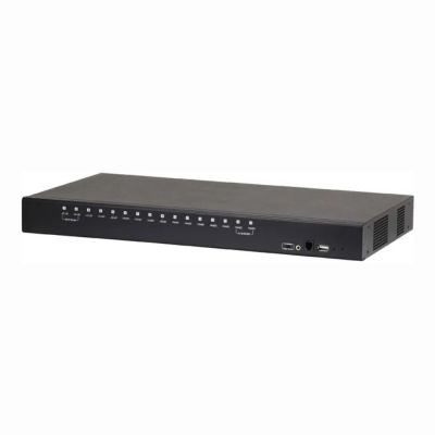 YT5RX Dell 2162DS 16 x Ports RJ-45 + 2 x Ports GE + 4 x Ports USB 2.0 + 2 x Ports PDU + 1 VGA Port Remote KVM Console Switch