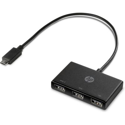 Z6A00AA HP USB-C to USB-A Hub USB 3.0 Compact Multiport Adapter