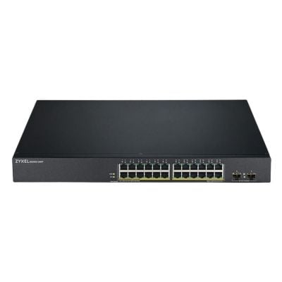GS190024HPV2-GB0101F Zyxel 24-Port GbE PoE+ Smart Managed Switch