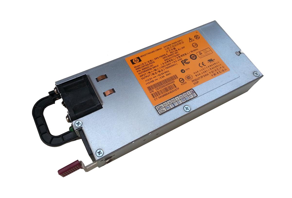 512327-B21 HP 750-Watt Switching Power Supply for Proliant DL360 G6 ML370 G6
