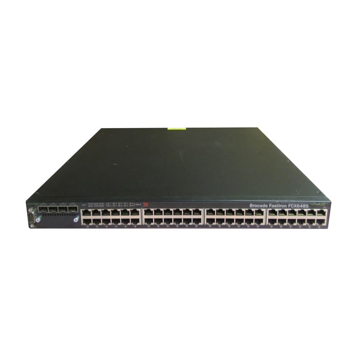 FCX648S Brocade 48-Port Gigabit Ethernet Switch with 4x10GbE SFP+ Uplinks