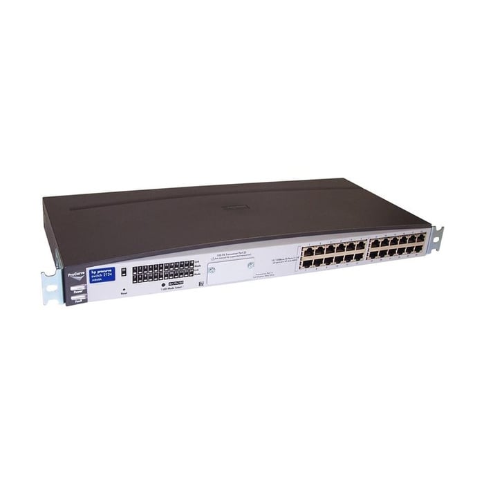 J4868-60001 HP 2124 8-Port + 1-Port Expansion Module Layer 2 Switch