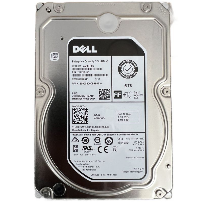 Dell MM81X Compellent 6TB 7200RPM SAS 12Gbps Enterprise Plus Hard Drive
