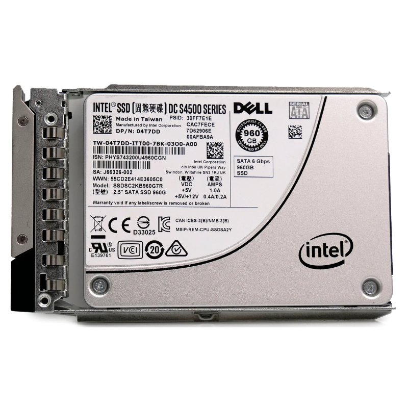 SSDSC2KB960G7R Intel DC S4500 960GB 6Gb/s SATA 2.5-Inch Solid State Drive