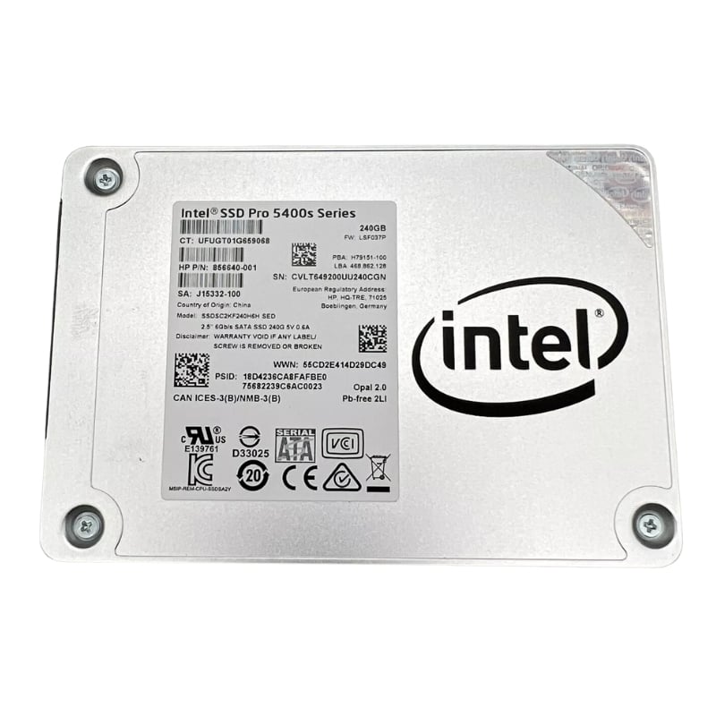 SSDSC2KF240H6H Intel Pro 5400s 240GB 6Gb/s SATA 2.5-Inch Solid State Drive
