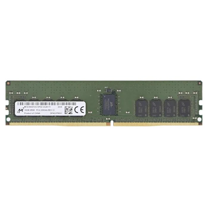 MTA18ASF2G72PDZ-3G2E1TI Micron 16GB DDR4-3200MHz PC4-25600 ECC Registered RDIMM CL22 2Rx8 1.2V 288-Pin Memory Module