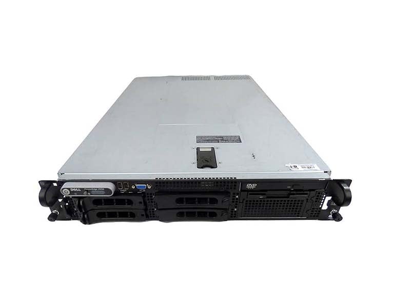 PE2950 Dell PowerEdge 2950 Server Intel 5000X Chipset Xeon 1.6GHz CPU 2GB RDRAM 2U Rack-Mountable
