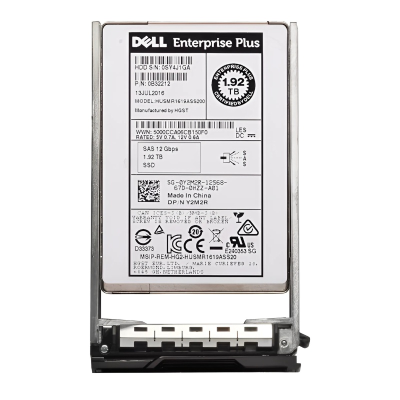 Y2M2R Dell 1.92TB 12Gb/s SAS 2.5-Inch Read Intensive Solid State Drive