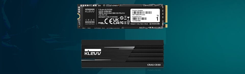 Klevv CRAS C930 SSD with heatsink klevv cras c930 ssd with heatsink