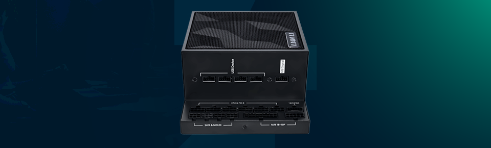 Lian Li EDGE EG1000 ATX 3.1 PSU ports lian li edge eg1000 atx 3.1 psu ports