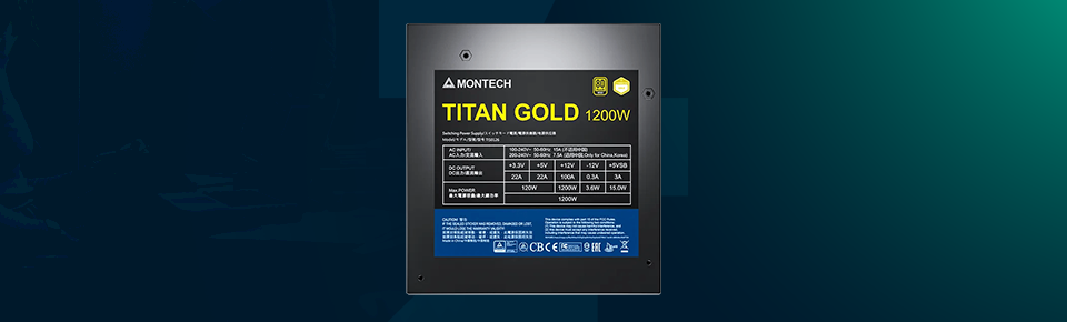 Montech Titan Gold 1200W ATX 3.0 PSU montech titan gold 1200w atx 3.0 psu