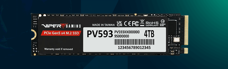 patriot viper pv593 ssd front view